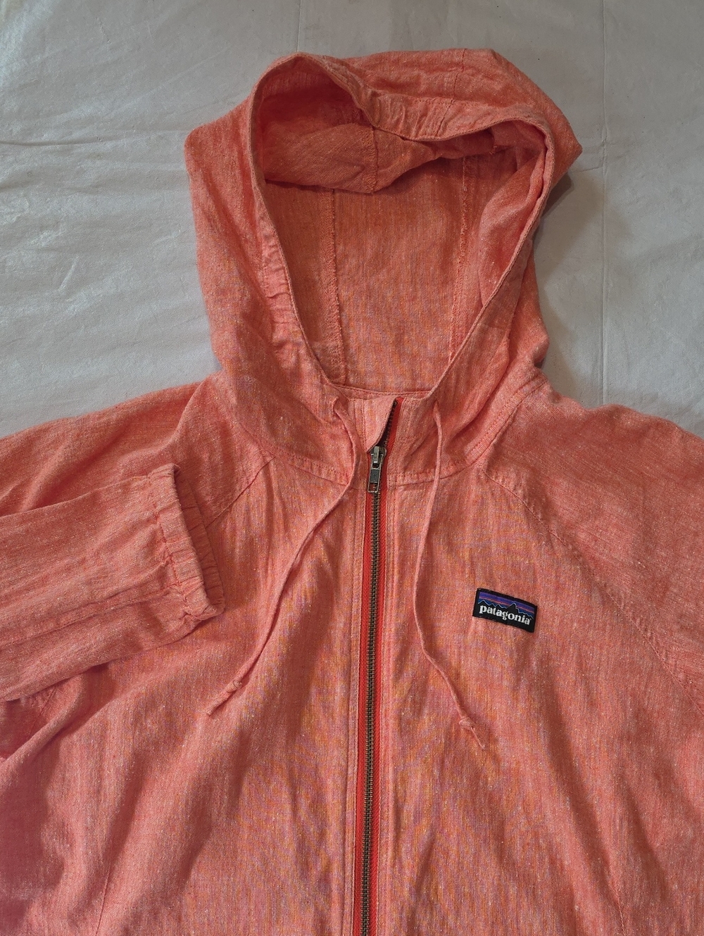 Patagonia Women's Island Hemp Hoody Full-Zip Jacket Coral Large